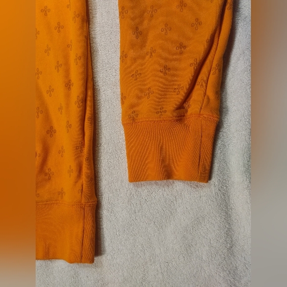 OVO MONOGRAM October's Very Own Drake Logo Terry Cloth Orange Hoodie mens Small - Picture 10 of 14